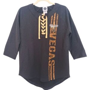 NHL Sweatshirt Las Vegas Golden Knights Women's Size M Black and‎ Gold